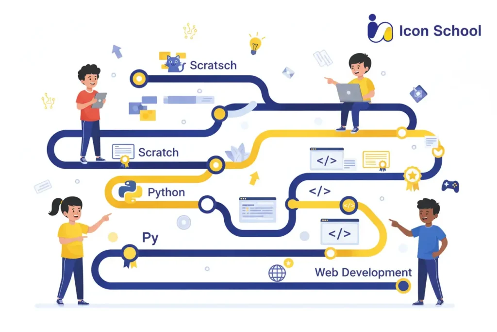 An interactive live online learning session to teach programming to children in Arabic