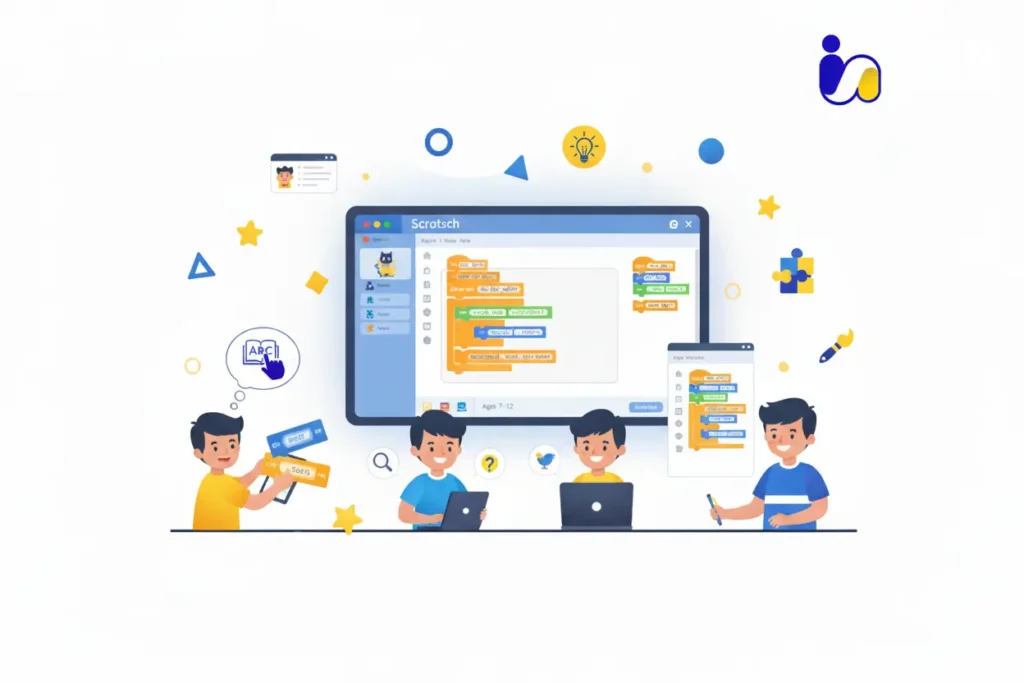 8-year-old children learn programming using Scratch